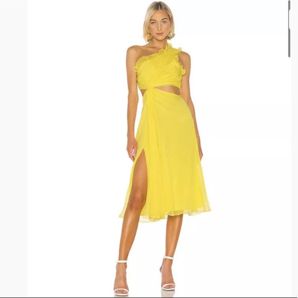 Cinq a Sept Corinne Dress in Blazing Yellow